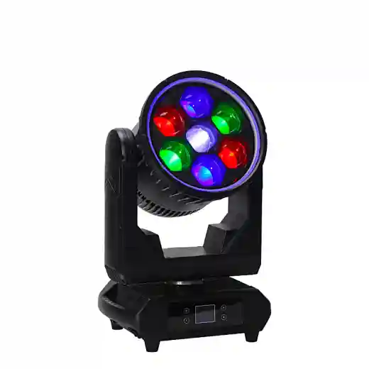 Waterproof IP Magnesium Alloy 7x60w BEE EYE Rotating Zoom LED Moving Head Light With LED Ring